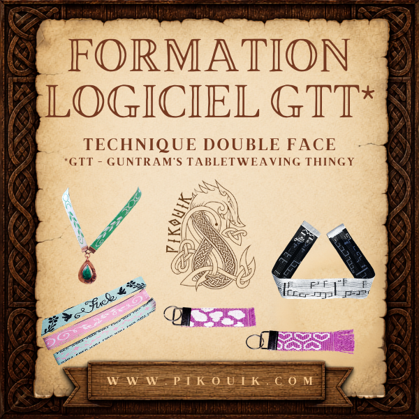 Formation GTT double face pour créer des patrons de tissage aux cartes réversibles et professionnels
